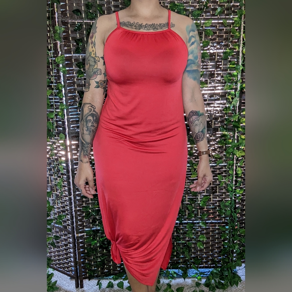 Ruby Red Sack Dress - Picture 5 of 7